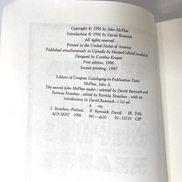 The Second John McPhee Reader, 1997, Paperback - Picture 4 of 6